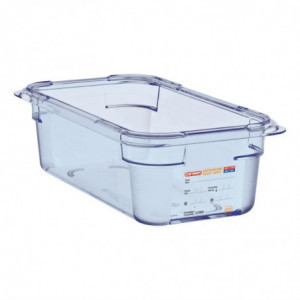 Blue Airtight Container ABS - GN 1/3 100 mm - Araven - Fourniresto