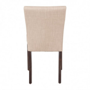 Contemporary chair in natural jute canvas - Set of 2 - Bolero - Fourniresto