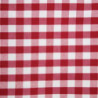 Square tablecloth with red checkered pattern in polyester 890 x 890mm - Mitre Essentials - Fourniresto