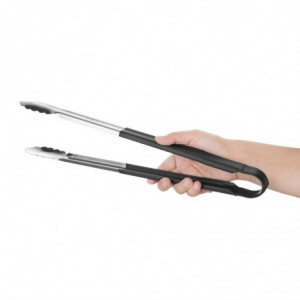 405mm black serving tongs - Vogue - Fourniresto