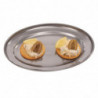 Oval stainless steel serving dish - 450mm - Olympia - Fourniresto