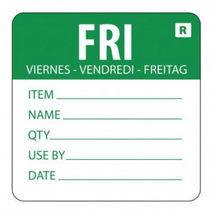 Abnehmbares Etikett "Freitag" - Vogue