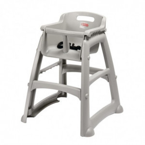 Stapelbarer Hochstuhl Platin - Rubbermaid - Fourniresto