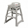 Stapelbarer Hochstuhl Platin - Rubbermaid - Fourniresto