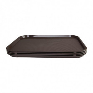 Plateau self-service marron 450 x 350mm - Olympia KRISTALLON - Fourniresto