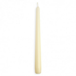 Tapered candles 254mm ivory - FourniResto - Fourniresto