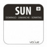 Lösliche Etiketten für Lebensmittel "Sonntag" - Schachtel mit 1000 - Vogue