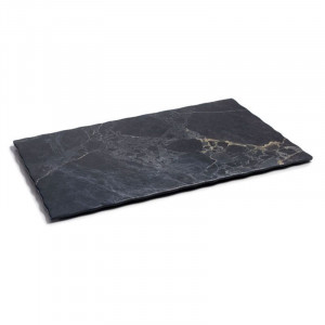 Rechteckiger Teller "Stone" aus Melamin - 350 x 285 mm - Lacor