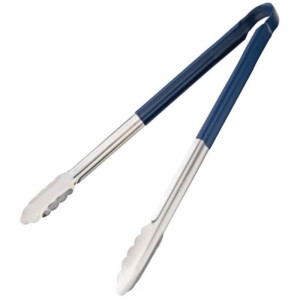 405mm blue serving tongs - Vogue - Fourniresto