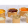 Couvercle en PET pour Pot à Sauce en Carton Kraft 30 ml - Lot de 50