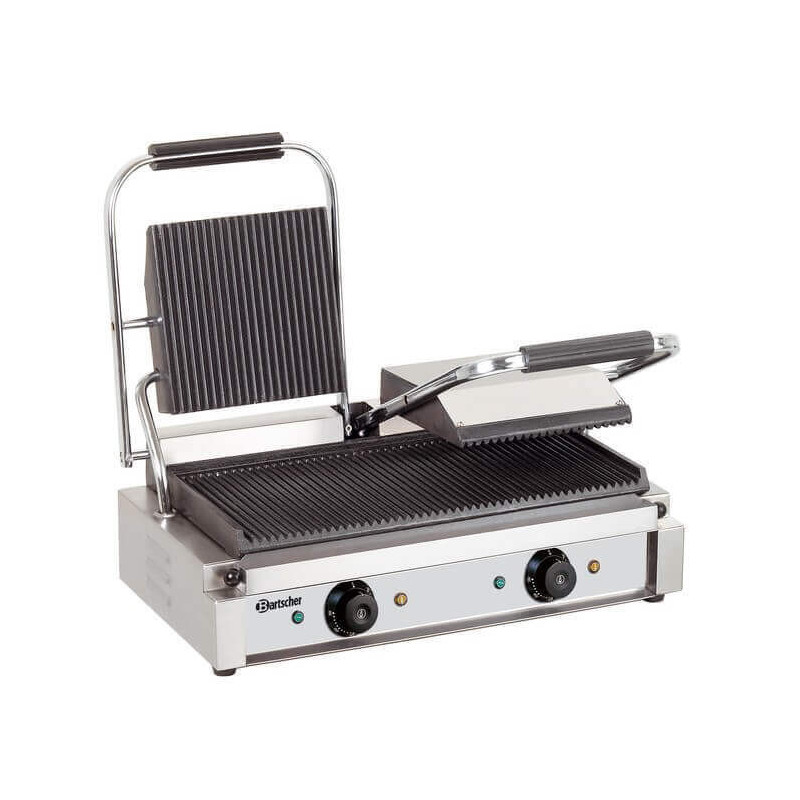 Panini-Doppelgrill - gerillte Platten