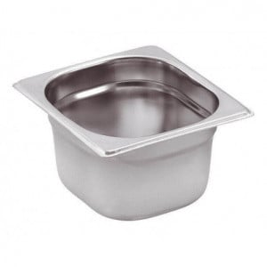 Gastro GN 1/6 Stainless Steel Pan - Depth 100 mm - 1.6 L - FourniResto