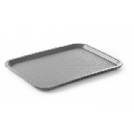 Rectangular Fast Food Tray - Small Size 265 x 345 mm - Gray