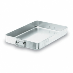 Professionelle Bratpfanne mit abgesenktem Griff - Chef-Aluminium - 55 x 37 cm