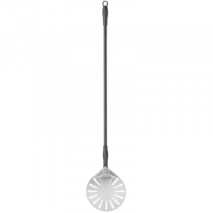 Pelle à Pizza Ronde Perforée en Inox - 1200 x 230 mm