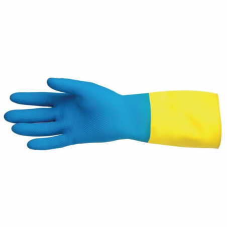 Gants Étanches Protection Chimique Légère Bleus et Jaunes Mapa 405 - Taille XL - Mapa