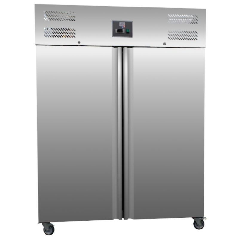 Edelstahl-Kühlschrank mit 2 Türen - 1400 L Edelstahl-Kühlschrank mit 2 Türen - 1400 L