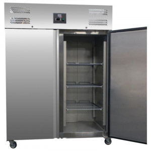 Edelstahl-Kühlschrank mit 2 Türen - 1400 L