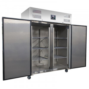 Edelstahl-Kühlschrank mit 2 Türen - 1400 L