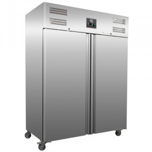 Edelstahl-Kühlschrank mit 2 Türen - 1400 L