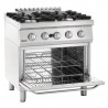 Fourneau 4 Flammen mit Gasofen GN 2/1 Serie 700