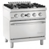 Fourneau 4 Flammen mit Gasofen GN 2/1 Serie 700