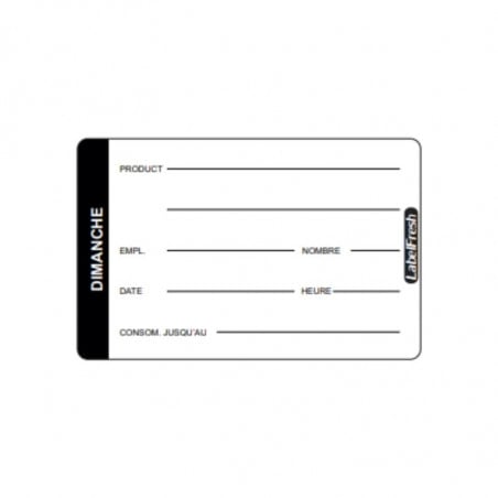 Traceability Label LabelFresh Pro - Sunday - 70 x 45 mm - Pack of 500 - LabelFresh