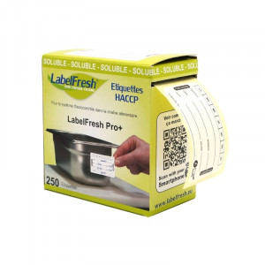 Rückverfolgbarkeitsetikett LabelFresh Soluble Pro - Donnerstag - 60 x 30 mm - Satz von 250 - LabelFresh