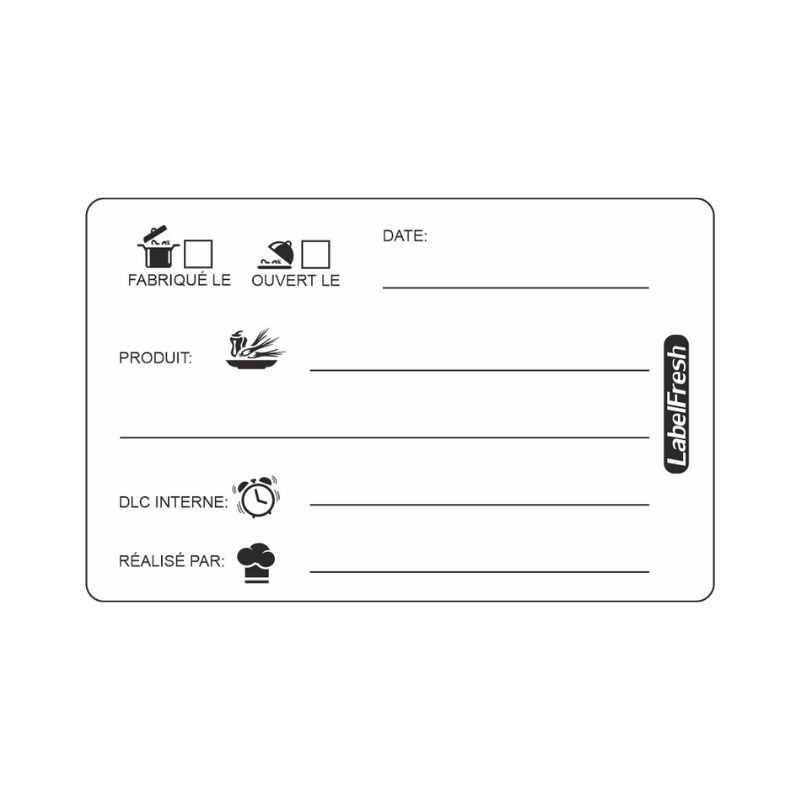 Traceability Label Fresh DLC - 70 x 45 mm - Pack of 300 - LabelFresh