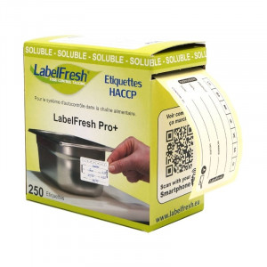 Etiquettes de Traçabilité - LabelFresh Soluble - 70 x 40 mm - Lot de 250 - LabelFresh