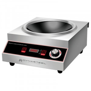 Wok Induction Pro 3500 W Stainless Steel — Concave Zone Ø227
