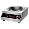 Wok Induction Pro 3500 W Stainless Steel — Concave Zone Ø227