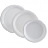 Round Plate - Vegetable Fiber - 230 x 20.6 mm - Pack of 50 - FourniResto