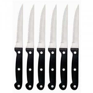 Couteau De Cuisine - Lame Crantée - Lot De 6 - Lacor