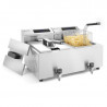 Fritteuse Profi Line mit digitalem Ablasshahn - 2 x 8 l - Marke HENDI - Fourniresto