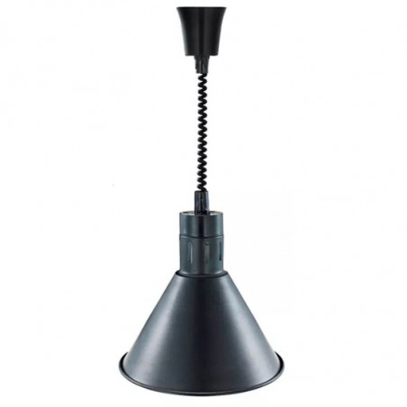 Black Conical Heat Lamp with Bulb - Dynasteel