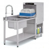 Professional dishwasher 50 x 50 with drain pump