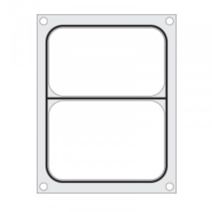 Sealing Matrix for Manual Sealer - 2 Compartments - Hendi