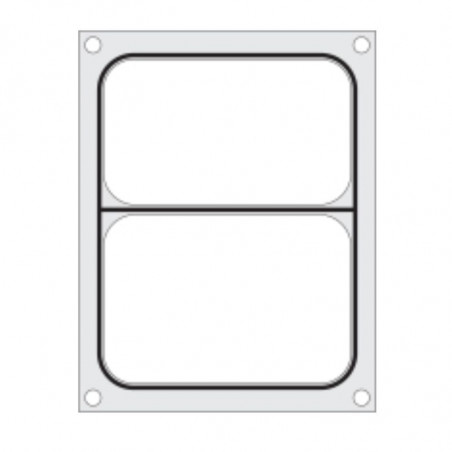 Sealing Matrix for Manual Sealer - 2 Compartments - Hendi