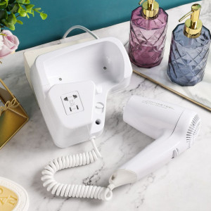 Wall-Mounted Hair Dryer 1100 W White — Hotel & Spa