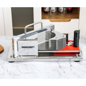 Professional Stainless Steel Tomato Cutter — Manual Slicer