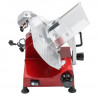 Professional Gravity Feed Red 300 mm Ham Slicer - Dynasteel