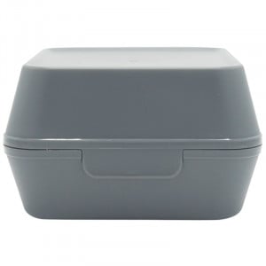 Reusable Grey XL Burger Box in PP - Set of 24