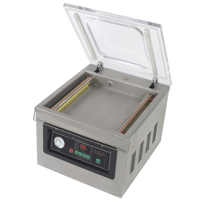 Vakuumverpackungsmaschine mit Glocke 900 W - Schweißnaht 400 mm Edelstahl