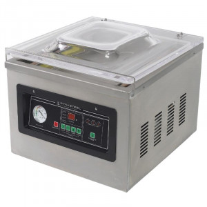 Vakuumverpackungsmaschine mit Glocke 900 W - Schweißnaht 400 mm Edelstahl