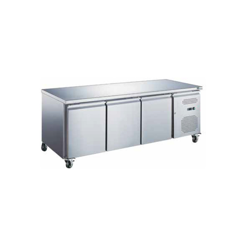 GN 1/1 Kühltisch Positiv Tiefe 700 mm - 3 Türen - Ohne Rückwand - Generalüberholt