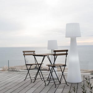Kabelgebundene Stehlampe - Lady Weiß 150 cm - Lumisky