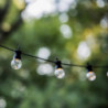 Solar and Plug-in LED Festoon Light Garland - Party Clear Hybrid - Lumisky