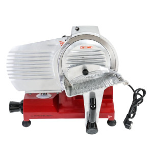 Schwerkraft-Schneidemaschine für Schinken Ø 220 mm 120 W Rot