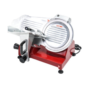 Schwerkraft-Schneidemaschine für Schinken Ø 220 mm 120 W Rot
